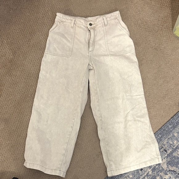 Universal Thread Denim - Universal Thread off-white Wide-Leg Jeans